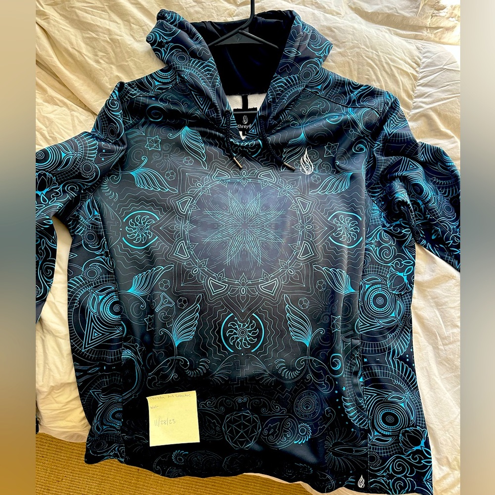 Trippy Psychedelic hoodie by Threyda limited edition